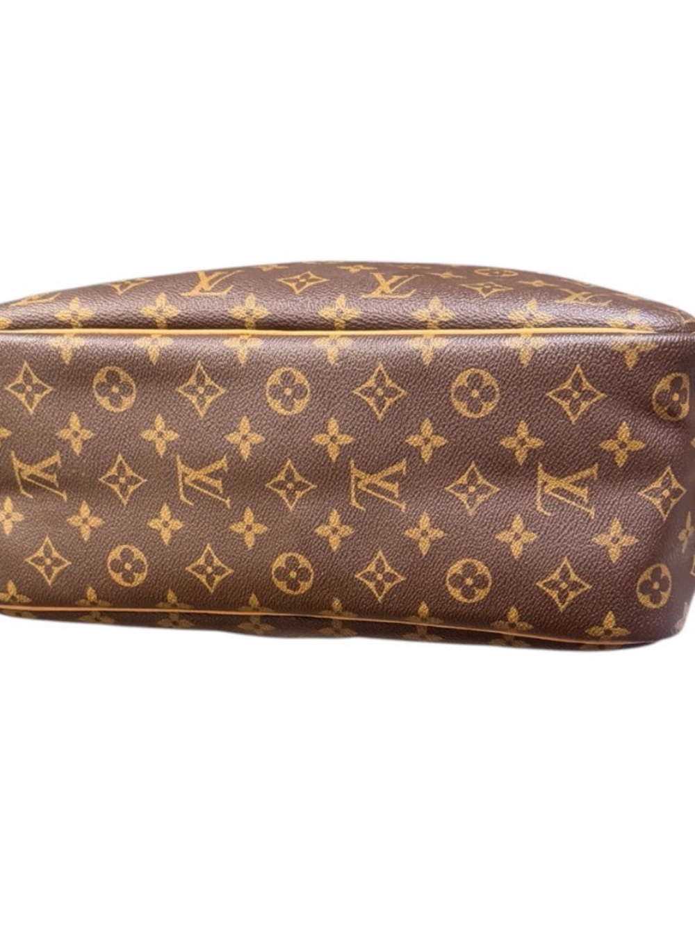 Louis Vuitton Deauville Monogram Satchel Bag in Brown & Tan Preowned - Picture 13 of 13